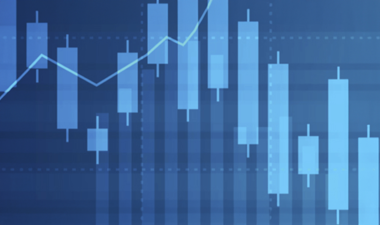 Graph showing bars up and down.