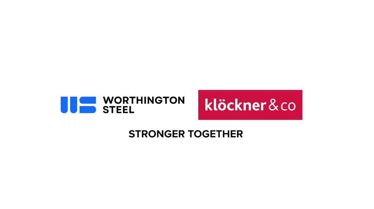 Worthington Steel and Kloeckner Logos